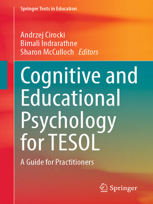 cover image of Cognitive and Educational Psychology for TESOL